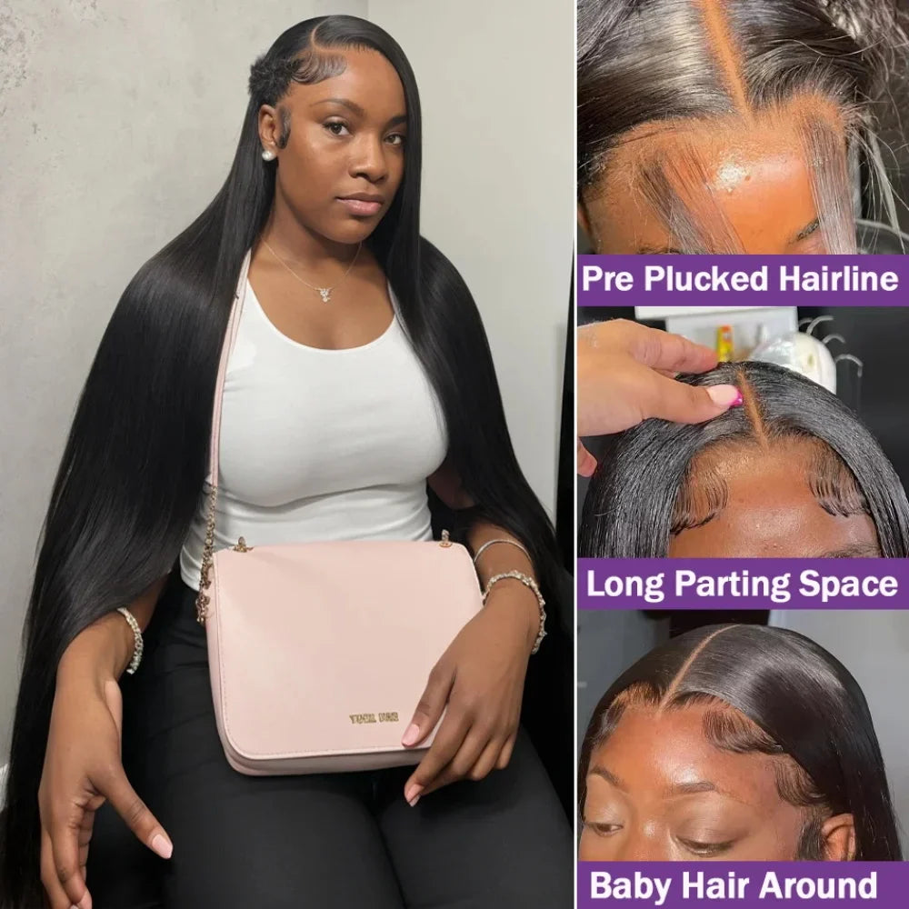 200 Density Silky Straight Silk Base Lace Wigs