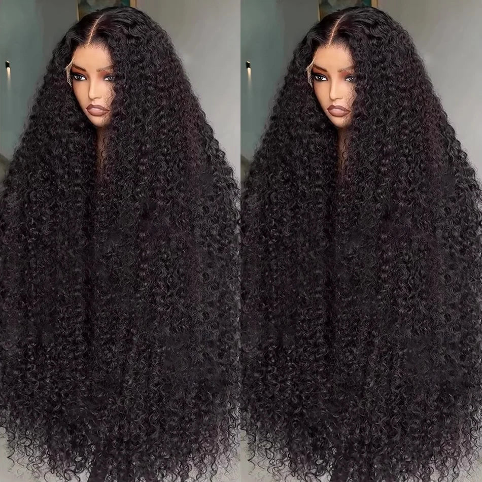 Water Wave Curly Pre Plucked Lace Front Wigs