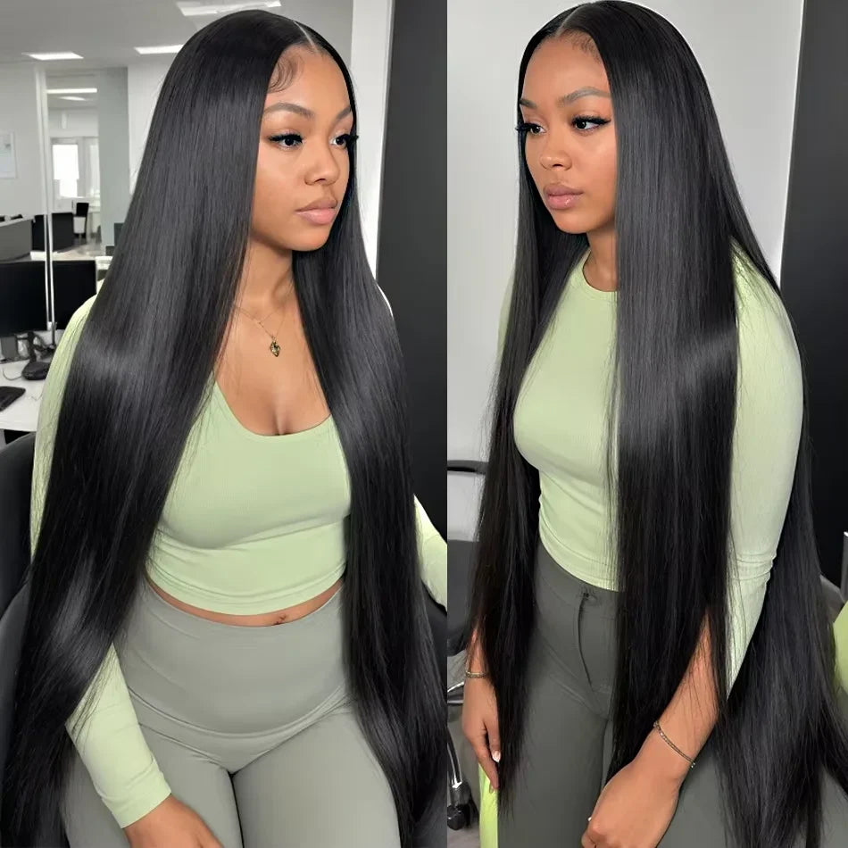 200 Density Silky Straight Silk Base Lace Wigs