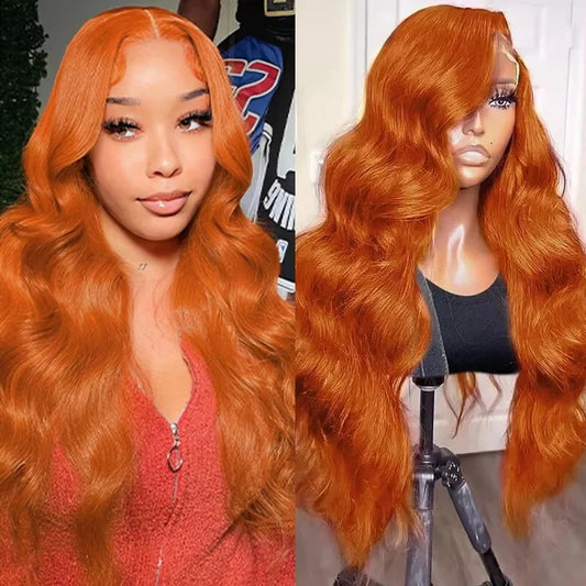 Ginger Orange Lace Front Wigs